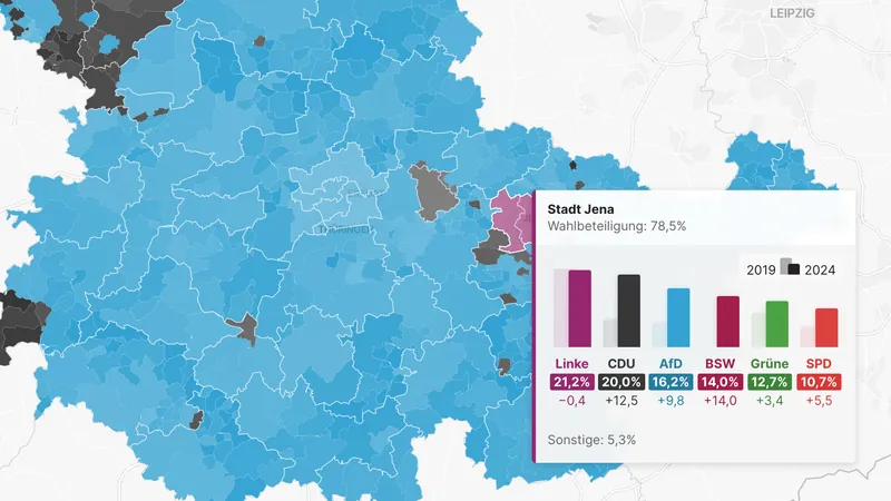 So hat Thüringen bei der Landtagswahl gestimmt