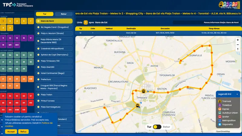 Info Trafic Transport Public Timișoara