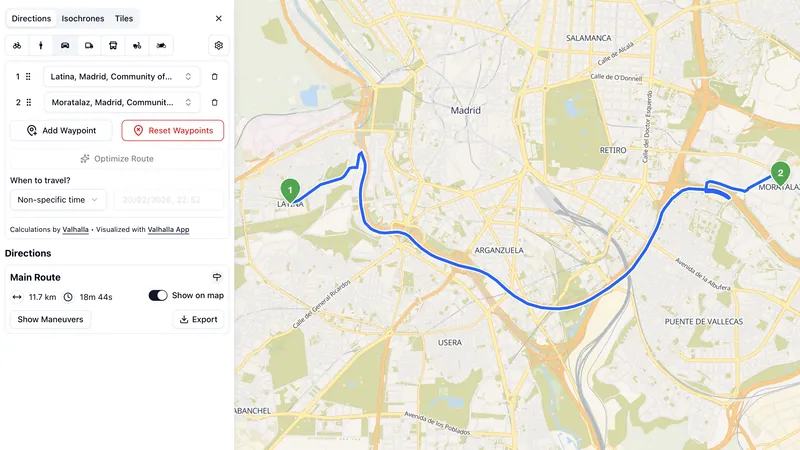 Valhalla Routing Demo